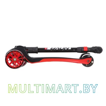 Самокат Novatrack RainBow Basic Black 120BB.RAINBOW.BRD20 (черный/красный, 2020) картинка 8